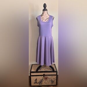 LuLaRoe Purple Sleeveless Scoop Neck Dress
